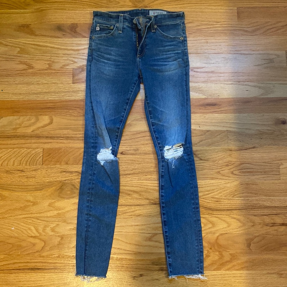 AG-ED Ripped Skinny Jeans